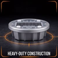 Marqueur de chaussée solaire en aluminium à double face réfléchissant à LED, type œil de chat, pour stations de péage – Fourniture directe usine