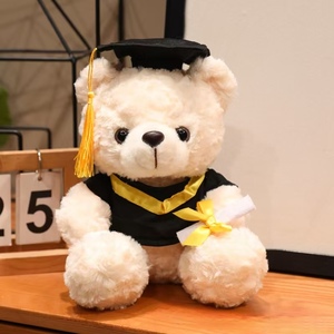 Oso de Peluche al por Mayor con Gorro de <span class=keywords><strong>Doctor</strong></span>, Juguete de Peluche para Aliviar el Estrés, Calmante, de Tela Súper Suave, Juguetes de Escritorio - Product Image 5