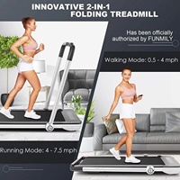 Caminadora Eléctrica Plegable, Plataforma de Caminata Portátil con Pantalla LED, Máquina de Correr Compacta para Ejercicio Físico en Casa