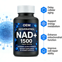 Cápsulas de Gel Suave de Vitaminas Premium NAD+ en Venta, 300 mg 1000 mg, Productos de Belleza, Antioxidantes, Certificados, OEM, Marca Privada, para Adultos