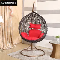 2021 sıcak satış asılı Rattan hasır koltuk bahçe veranda yumurta Swingings sandalyeler açık