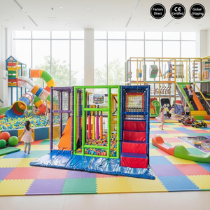 Aire de jeux mobile en PE durable, certifiée CE, pour intérieur et extérieur, facile à assembler, équipement de jeu souple pour écoles et centres commerciaux - Product Image 1