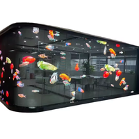 Ультралегкий 3D голографический экран: Прозрачный LED-дисплей для рекламы в ресторанах