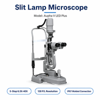 Microscope à lampe fendue, grossissement 5x, système Galiléen 40X, oculaire à tambour rotatif