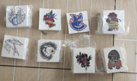 Autocollant de tatouage temporaire imprimé, style anime
