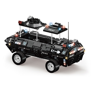 C0551 Sinh Viên Trẻ Em Giáo Dục 2 Trong 1 Robot Thành Phố Cảnh Sát Swat Bọc Thép Bảo Vệ Xây Dựng Khối Câu Đố Thiết Lập - Product Image 3