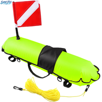 Bouée de pêche sous-marine en nylon 40L d'approvisionnement d'usine, SMB gonflable de logo personnalisé pour la vente en gros d'équipement de plongée