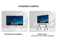 Pizarra Interactiva Inteligente 4K de 55/65/75/85 Pulgadas OEM ODM con Android 14 OPS, Sistema Operativo Dual, 20 Puntos Táctiles, para Educación, Negocios y Uso en Interiores