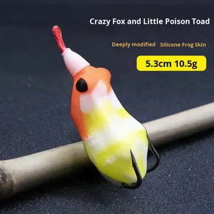 Crazy Fox Thunder Frog nuevo modelo plástico grande pequeño sapo venenoso ojo mágico carpa negra señuelo de pesca cebo vivo Marlin <span class=keywords><strong>Killer</strong></span> - Product Image 6