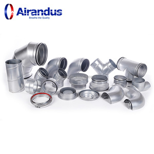 Coudes à 90 degrés pour systèmes CVC B90X, coudes de ventilation spirale avec nervures de renforcement et revêtement adhésif - Product Image 5