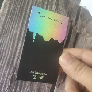 Art Paper Full Color Embossed Business <strong>Cards</strong> Gold <strong>rainbow</strong> Foil Printing - Product Image 2