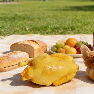 Modelo de Pollo Asado sin Cabeza de 21.5cm, Amarillo, Decoración para el Hogar, Material Plástico Ecológico - Product Image 6
