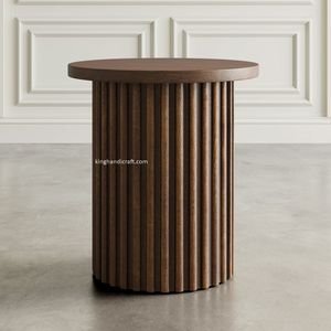 OEM Handcrafted Modern Simple Wooden Pedestal <b>Plinth</b> <b>Stand</b> for Flower Arrangement Cake Display Event Decor - Product Image 3