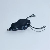Leurre souple artificiel en acier inoxydable, simulation grenouille tonnante, double hameçon, pointe relevée, flottant, pour la pêche au Blackfish King 812