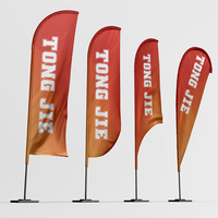 Drapeau publicitaire personnalisé en gros à prix imbattable pour événements, expositions, événements en plein air, drapeau de plage, drapeau en forme de larme, salon professionnel
