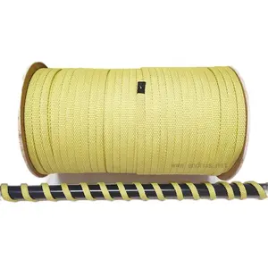 Spiral Wrap 5.5mm*5.5mm Aramid Square Braided Roller Cordage Rope For Horizontal Tempering Ranges