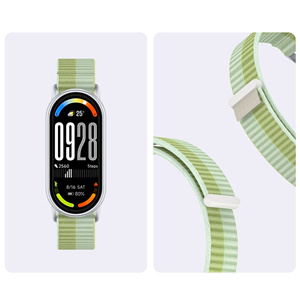 Correa <span class=keywords><strong>de</strong></span> nailon estilo trasero para Xiaomi <span class=keywords><strong>Mi</strong></span> Band 10, pulsera <span class=keywords><strong>de</strong></span> reloj inteligente, correa <span class=keywords><strong>de</strong></span> reloj transpirable, accesorios - Product Image 4