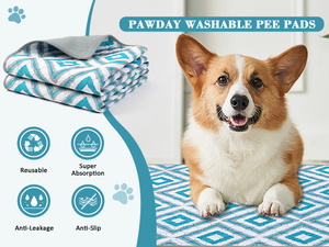 HIPHOPPET Usine BSCI Nouveauté OEM Tapis de propreté pour chien matelassé écologique, imperméable, lavable <span class=keywords><strong>et</strong></span> réutilisable, sous-tapis d'apprentissage pour <span class=keywords><strong>chiots</strong></span> - Product Image 5
