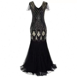 slim fit dress slacks ZAPAKA Women Green Golden 1920s Dress Sequins Sheath Great Gatsby Sequin  Fringe Flapper Dress