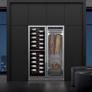 SICAO Armoire de maturation à froid pour viande de bœuf et jambon, et réfrigérateur cave à vin combiné pour la maison - Product Image 5