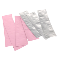 Sacs en mylar argenté Sac de rangement plat en aluminium pur pour aliments Pochette sous vide à thermoscellage à dessus ouvert pour bonbons en grains de café avec encoche de déchirure