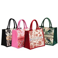 Sac fourre-tout personnalisé OEM en toile, imprimé avec un motif de lettres, de luxe, écologique, durable, réutilisable, pour mariage, fête, demoiselle d'honneur