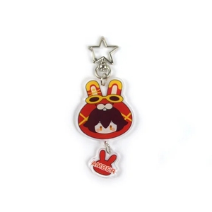 Heißes Spiel Anime Genshin Impact Schlüssel bund Reisender Bernstein <span class=keywords><strong>Kaeya</strong></span> Figur Schlüssel anhänger Ring Schmuck Männer Rucksack Anhänger Kinder Fans Geschenk - Product Image 2