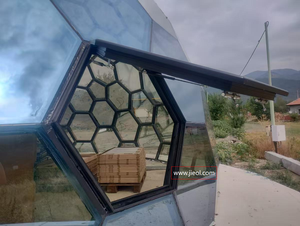 Carpa Hexagonal de Vidrio Templado de Una Sola Capa de 8 m, Carpa de Aluminio Resistente - Product Image 5