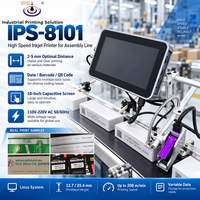 Imprimante jet d'encre TIJ IPS-8101 CE, machine de codage automatique de la date, imprimante de codes-barres industrielle pour sacs, aliments, boissons, produits industriels