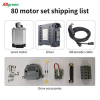 Kit de Motor Servo AC de 1.5KW 220V 4.0Nm 3000rpm Serie A6 con Controlador CANopen RS485 y Cable de 3 Metros para Máquina CNC