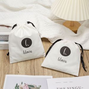 Custom Cotton Jewelry Gift <b>Pouch</b> <b>Drawstring</b> Watch <b>Pouch</b> Soft <b>Pouch</b> Packaging Cotton Bags - Product Image 3