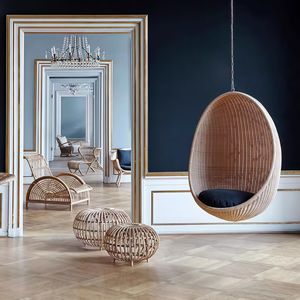 Silla Colgante de Mimbre de Alta Calidad para Exteriores, Silla Tipo <span class=keywords><strong>Hamaca</strong></span> para Interiores, Jardín, Hotel, <span class=keywords><strong>Terraza</strong></span> - Product Image 2