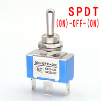 Interrupteur à bascule SPST SPDT 10A 250VAC 2 broches 3 broches On-off/on-on/on-off-on 3 positions 3 broches Interrupteur momentané DPDT Bakélite Instruments