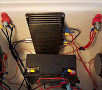 Connecteur de base de barre omnibus M8 à double goujon, bloc de distribution d'alimentation de batterie avec connecteur métallique