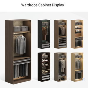 ตู้เสื้อผ้าขนาดใหญ่แบบดั้งเดิมสุดหรูพร้อมบานประตูแบบพับและตู้เก็บของอเนกประสงค์สำหรับห้องนอนและโรงแรม - Product Image 4