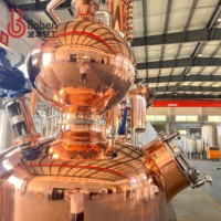 Alambic en cuivre Boben de 250 gallons, distillateur commercial à colonne pour la fabrication de spiritueux
