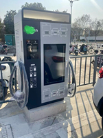 Station de recharge rapide pour véhicules électriques CCS2 DC YLC nouvelle génération 60 kW 90 kW 120 kW avec Ethernet/4G et écran publicitaire de 32 pouces