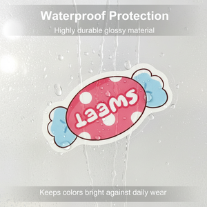 Custom holographic vinyl decorative stickers self-adhesive <b>labels</b> waterproof holographic die-cut stickers with your own logo. - Product Image 4