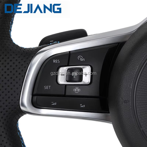 Volante de Alcántara con Franja Azul para Accesorios Volkswagen VW Golf 5 MK6/MK7/MK8 Jetta <span class=keywords><strong>Passat</strong></span> B8 Polo Tiguan GTI - Product Image 3