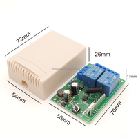 Interrupteur de télécommande sans fil universel 433 MHz, moteur AC220V 10A, contrôleur marche/arrêt, interrupteur de télécommande 220V