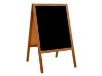 Bar café station trottoir mariage promotionnel panneau d'affichage bois A-Frame tableau noir signe menu conseil