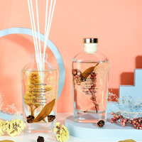 Diffuser Reed Botol Kaca dengan Aroma Alami Bunga Awet dan Set Hadiah Mewah