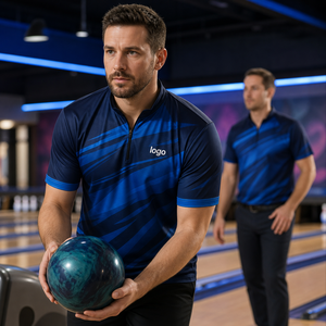Maillot de bowling personnalisé entièrement sublimé, nom et numéro de l'équipe, léger, séchage rapide, performance unisexe, logo personnalisé OEM - Product Image 2