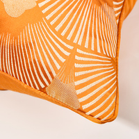 Haute qualité Art Design jeter taie d'oreiller 45x45 50x50 Orange jeter taie d'oreiller jeter oreiller pour salon housse de coussin