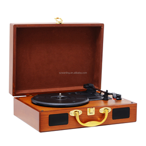 Tourne-disque portable haut de gamme pour disques vinyles avec son stéréo HIFI pour connexion - Product Image 6