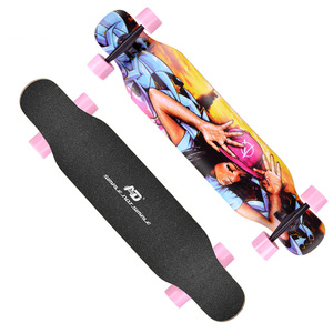 Longboard Completo in Acero Canadese e Russo con Ruote in PU per Surf Skateboard - Product Image 3