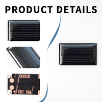 Panneau solaire MONO en époxy FOLDSUN 1V 300mA, efficacité de 22,7%, pour kit solaire de voiture, bricolage, hobby, science, jouet