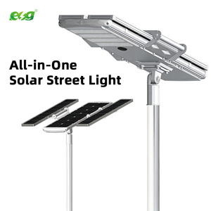 ไฟถนนโซลาร์เซลล์แบบรวม ESG สำหรับภายนอกอาคาร IP66 80W 100W 200W 300W พร้อมเซ็นเซอร์อัตโนมัติ สำหรับให้แสงสว่างในชุมชน - Product Image 4