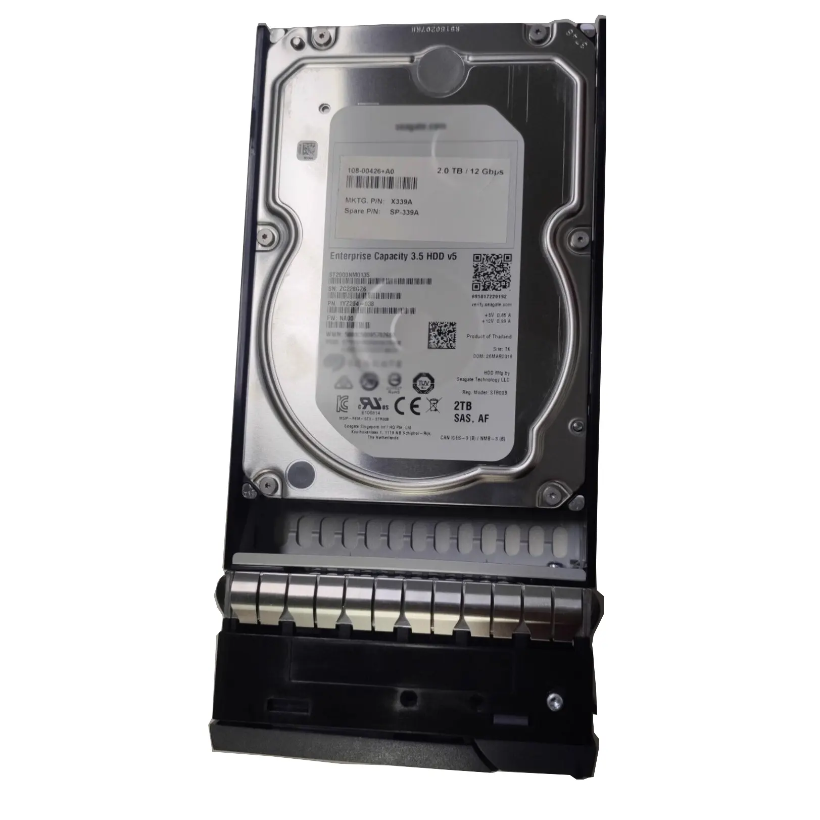 M102629 Netapp 2TB 7200RPM SAS 12Gbps 3.5inch ổ cứng với Caddy