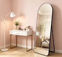 Espejo de Pared Rectangular de Resina con Diseño 3D Moderno y Personalizado, con Efecto Brillante, Cualquier Tamaño, Forma de Arco, para Decoración del Hogar, Bodas